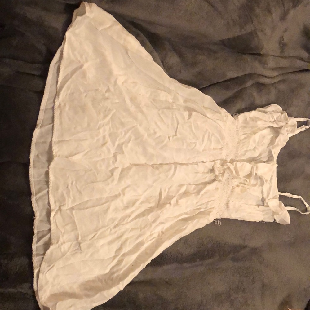 White mini dress